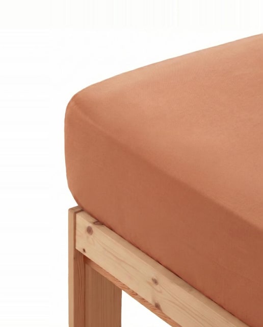 Imagen 0 de Sábana bajera liso 100% algodón teja