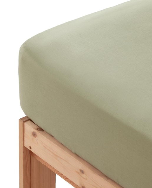 Imagen 0 de Sábana bajera liso 100% algodón verde