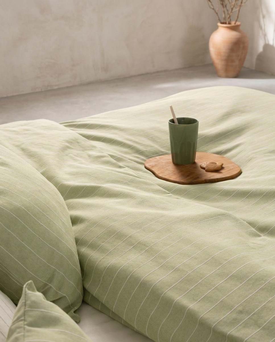 Imagen 0 de Funda nórdica hilo relieve Verde