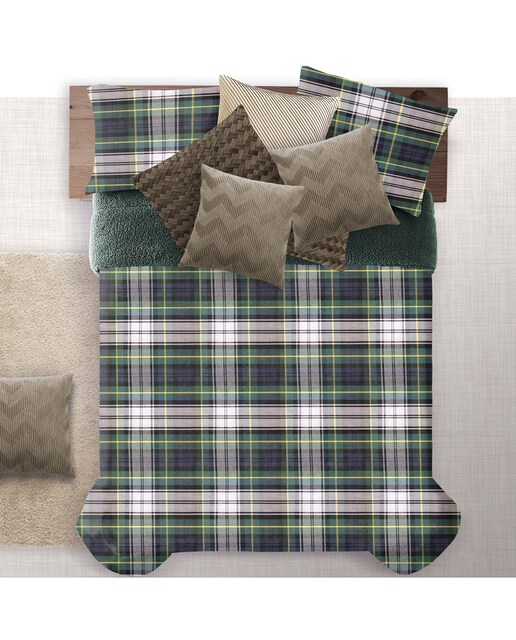 Edredón cuadros escoceses