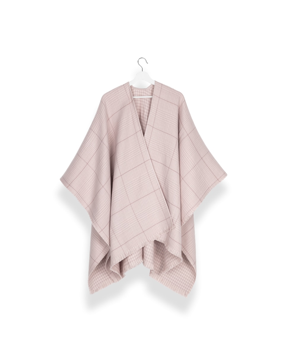 Imagen 0 de Poncho flecos estampado