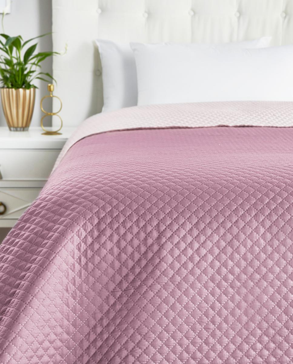 Imagen 0 de Colcha cubrecama de microfibra bicolor rosa de verano 80 gr