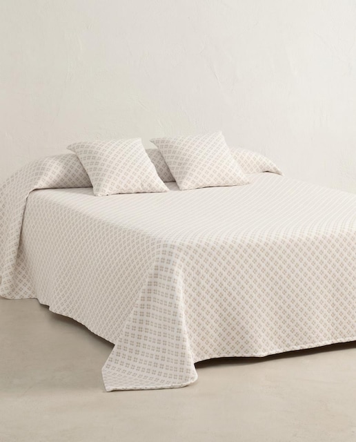 Imagen 0 de Colcha jacquard Cruz Beige