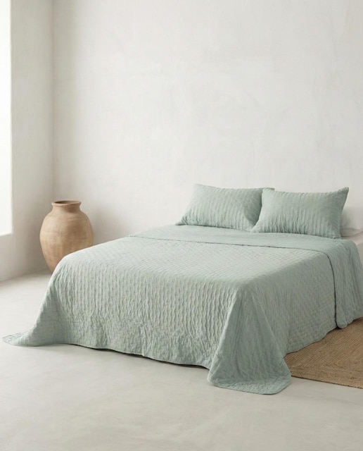 Imagen 0 de Colcha acolchada con funda cojín Agua