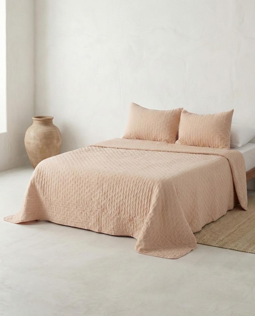 Imagen 0 de Colcha acolchada con funda cojín Taupe