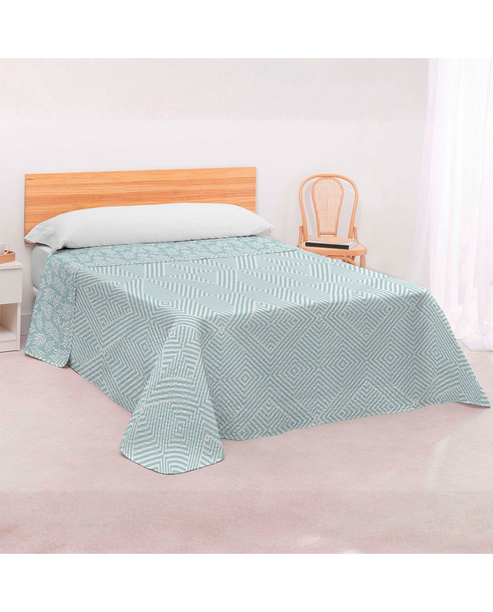 Imagen 0 de Colcha de verano estampada reversible Melia