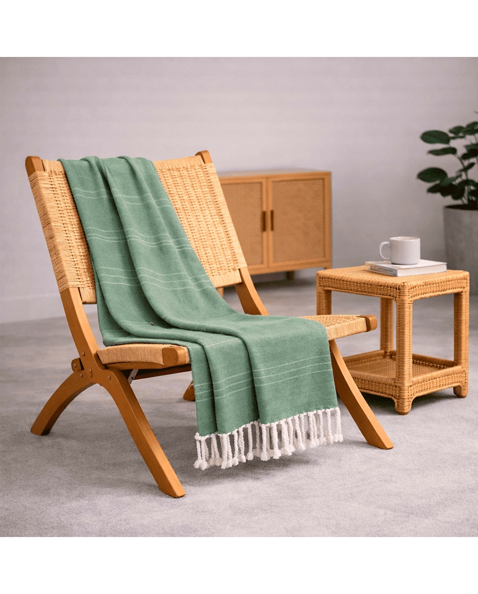 Imagen 0 de Plaid colcha multiusos flecos ary