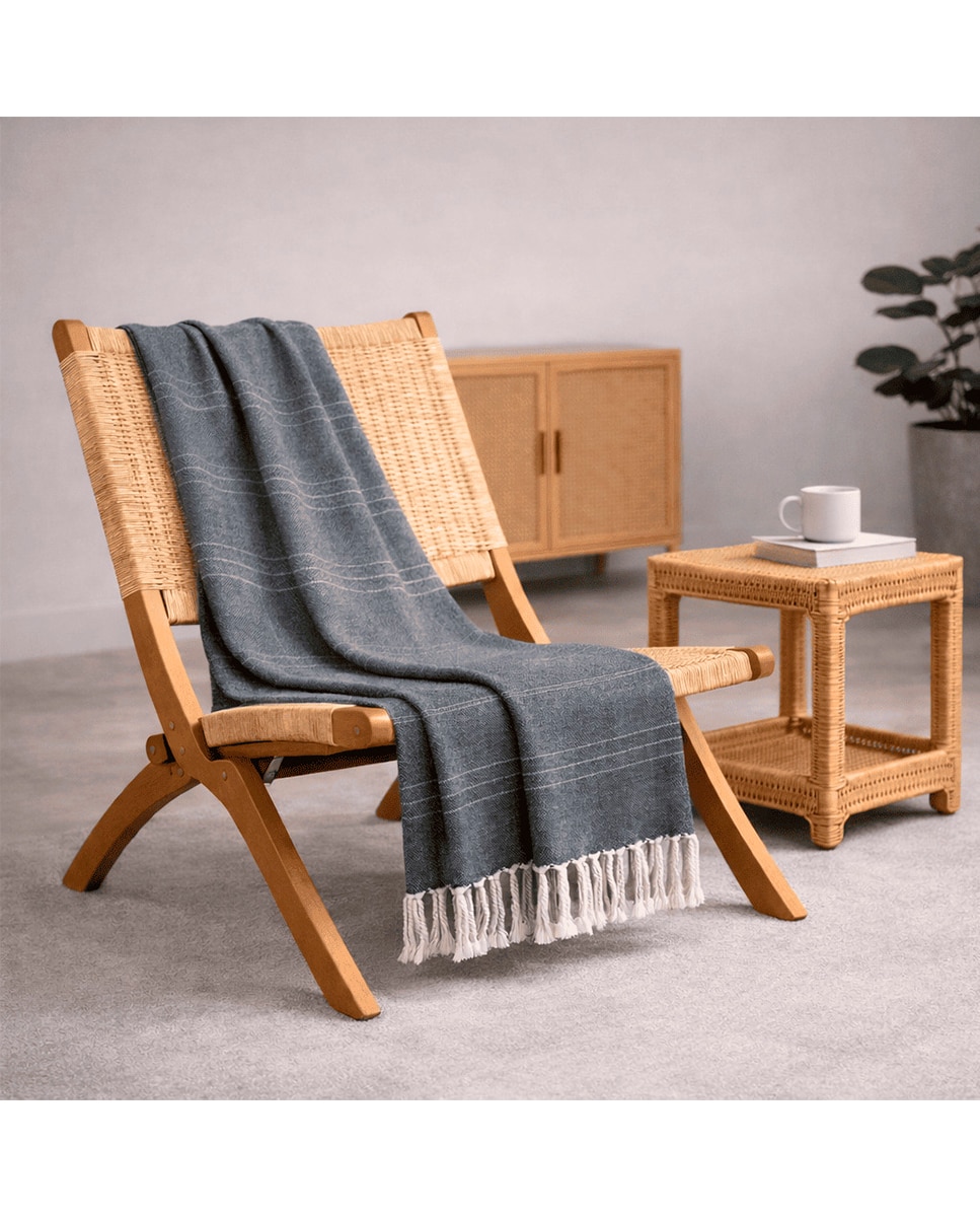 Imagen 0 de Plaid colcha multiusos flecos ary