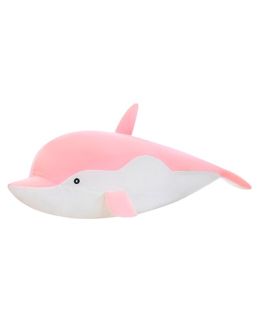 Imagen 0 de Almohada extrasuave y mullida diseño delfín rosa. 90 cm.