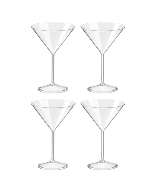 Imagen 0 de Set 4 copas cóctel de 260ml acrílico