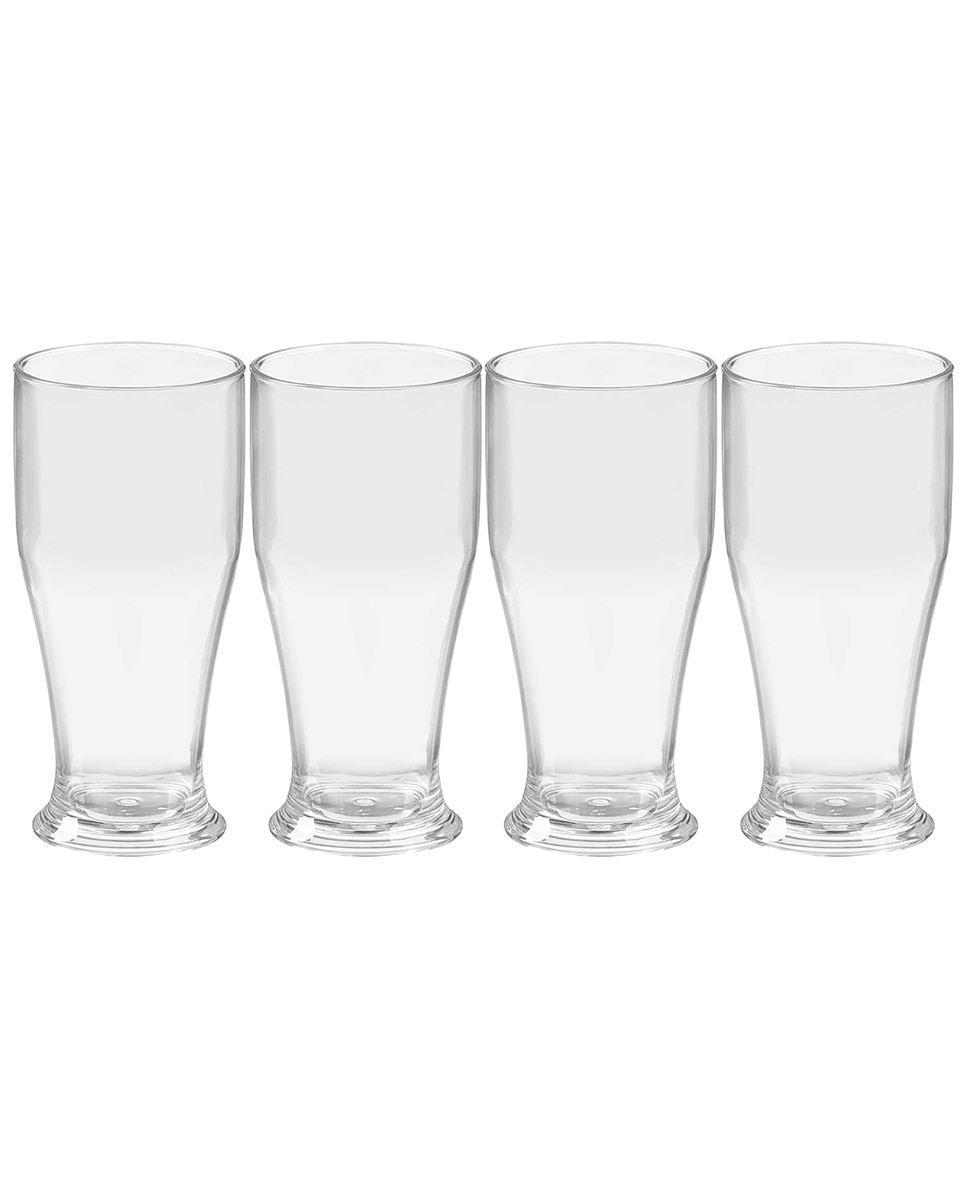 Imagen 0 de Set 4 vasos cerveza de 520ml acrílico