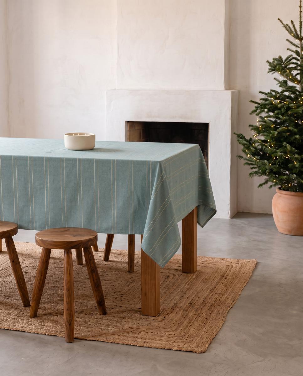 Mantel navidad doble rayas tejido — oferta en Primeriti