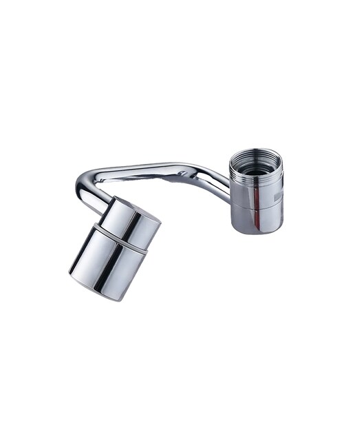 Imagen 0 de Extensor giratorio diseño tipo C en aleación de metal para grifos de cocina.