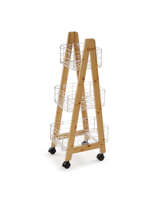 Imagen 0 de Estantería de bambu 3 cestas