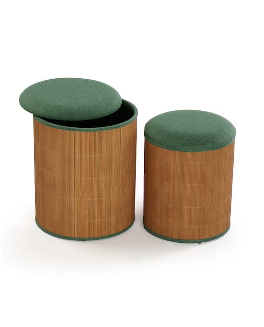 Imagen 0 de Set de 2 puff con almacenaje