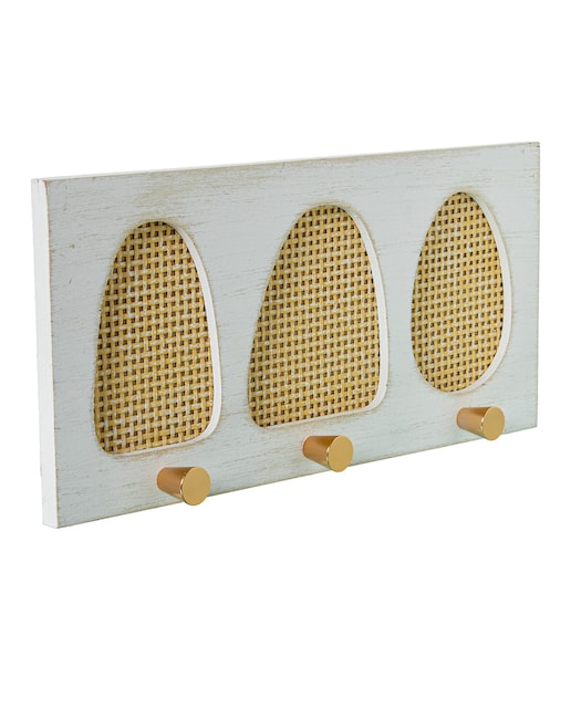 Imagen 0 de Perchero pared madera, ratan c