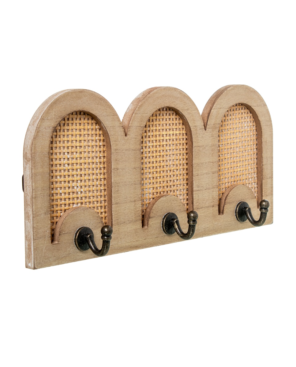 Imagen 0 de Perchero pared madera, ratan c