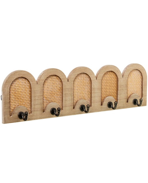 Imagen 0 de Perchero pared madera, ratan c