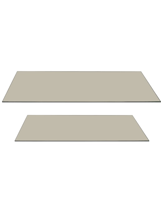 Imagen 0 de Set 2 cristales para mesa 8mm.