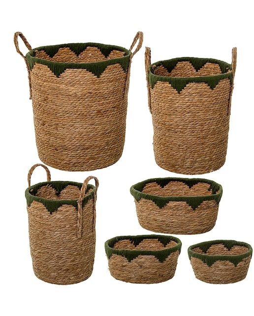 Imagen 0 de Set 6 cestos hierba de mar alg