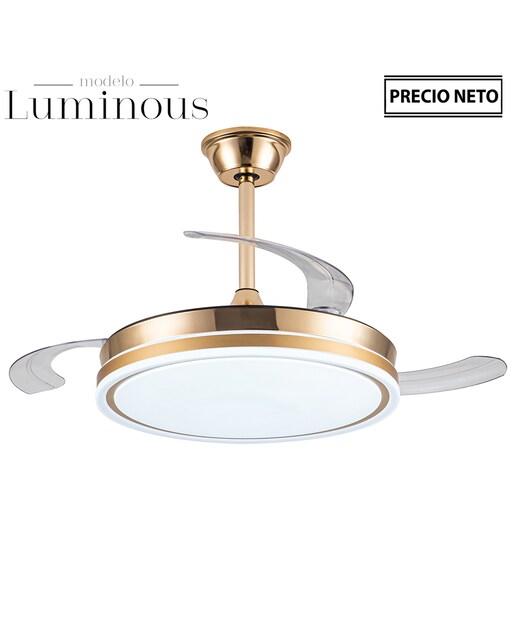 Imagen 0 de Ventilador techo con luz 3 asp