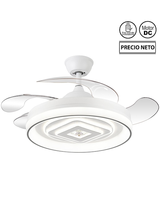 Imagen 0 de Ventilador techo con luz 4 asp