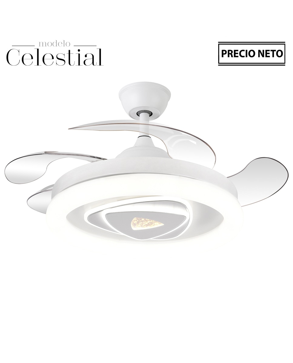 Imagen 0 de Ventilador techo con luz 4 asp
