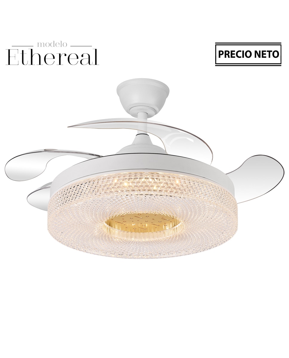 Imagen 0 de Ventilador techo con luz 4 asp