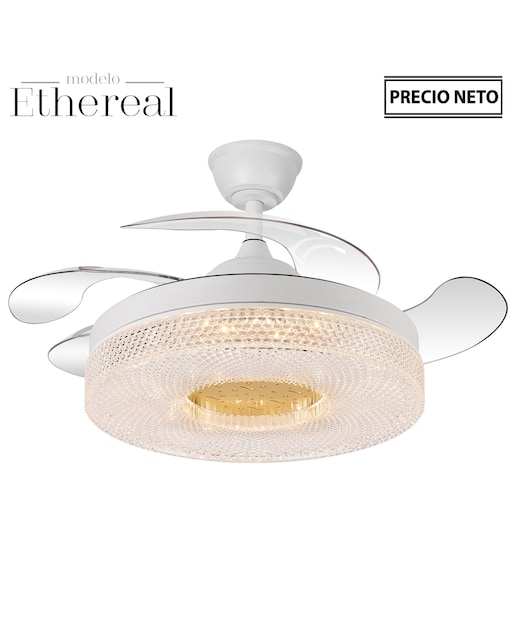 Imagen 0 de Ventilador techo con luz 4 asp