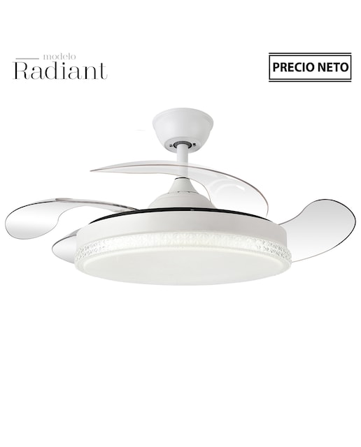 Imagen 0 de Ventilador techo con luz 4 asp