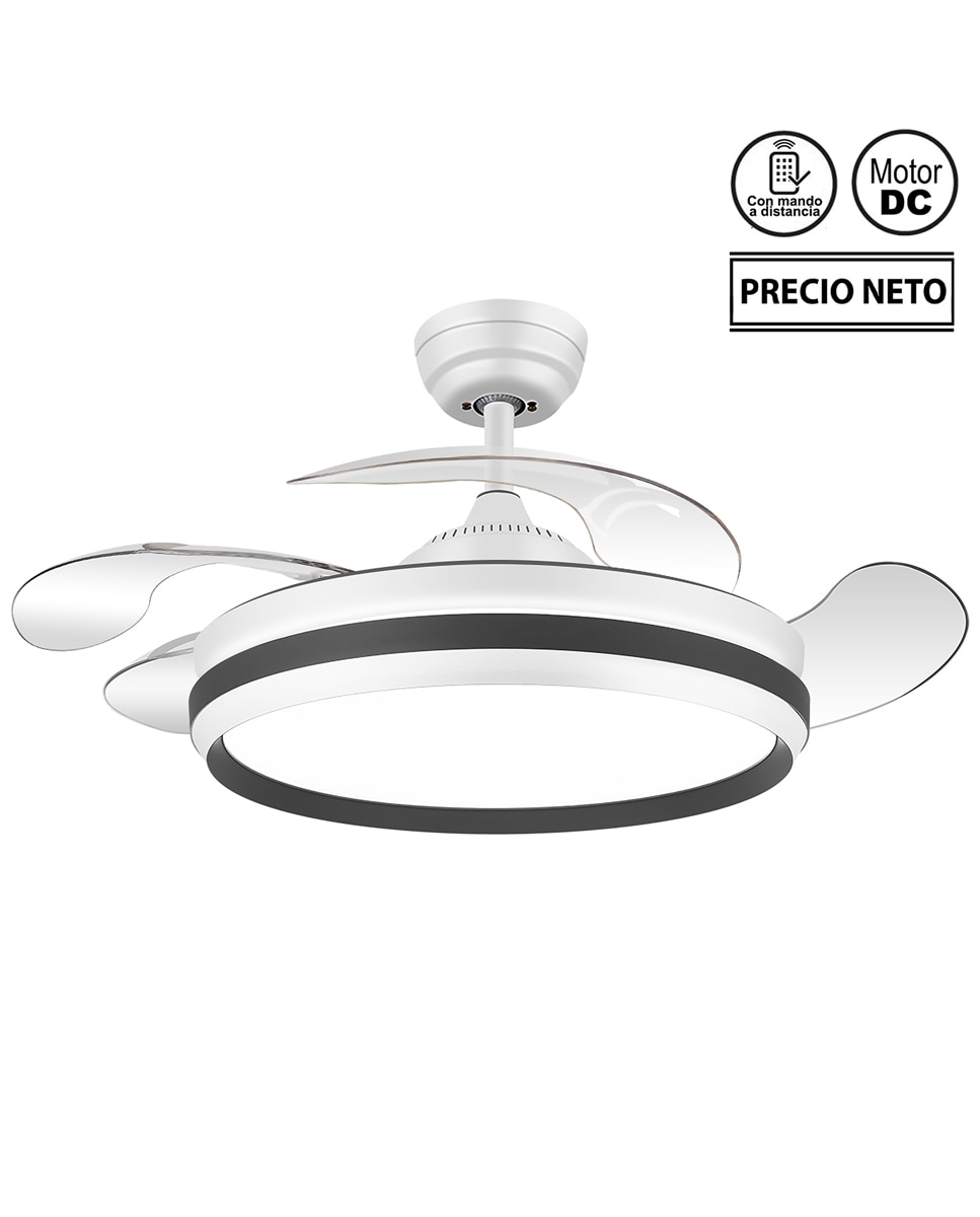 Imagen 0 de Ventilador techo con luz 4 asp