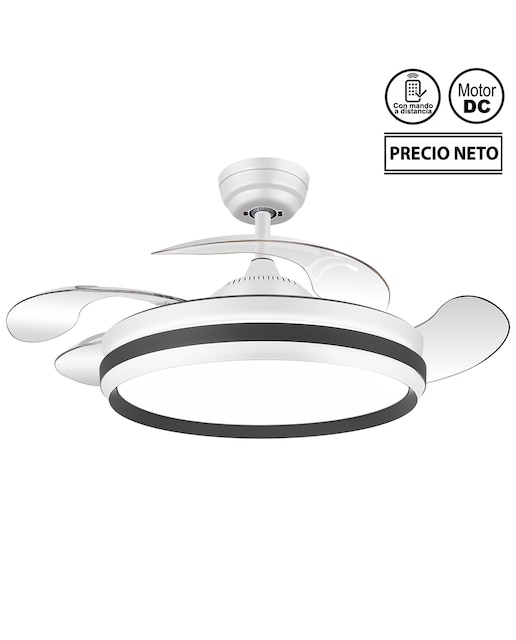 Imagen 0 de Ventilador techo con luz 4 asp