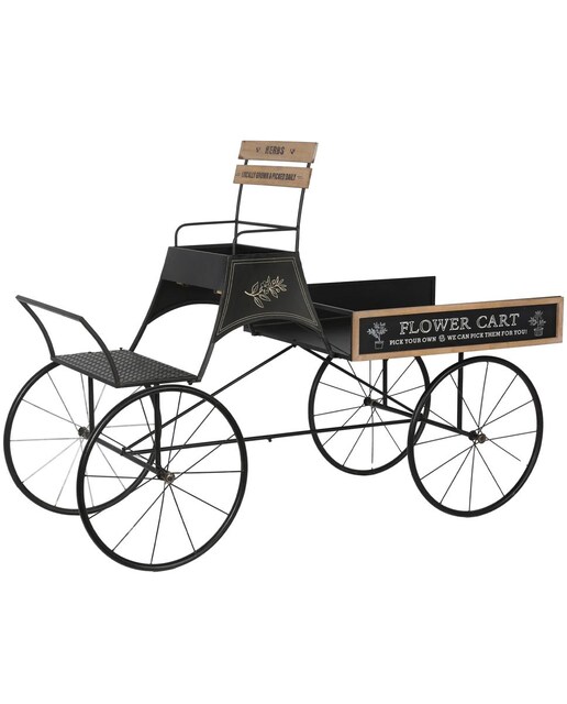Imagen 0 de Jardinera metal carro caballos