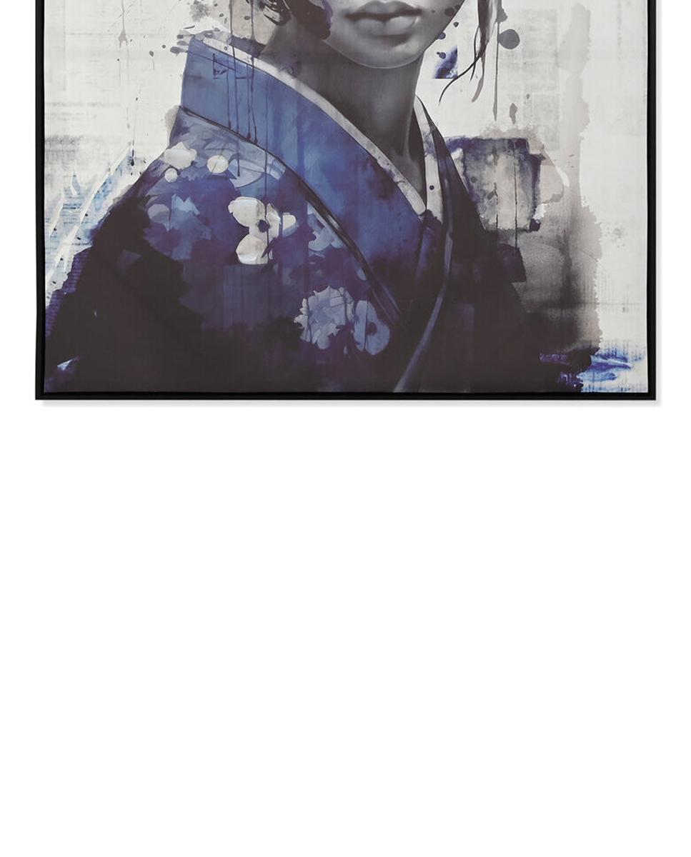 Imagen 0 de Cuadro lienzo ps 103x4x143 geisha enmarcado