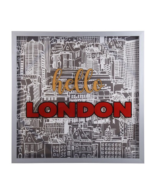 Imagen 0 de Cuadro de canvas doble impreso con marco