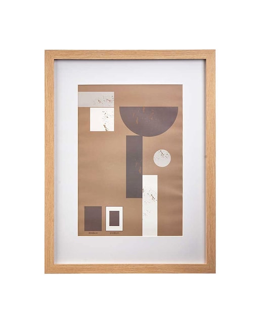 Imagen 0 de Marco portafotos de pared de madera natural. 21x30cm