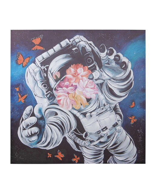 Imagen 0 de Cuadro lienzo 100cm astronauta