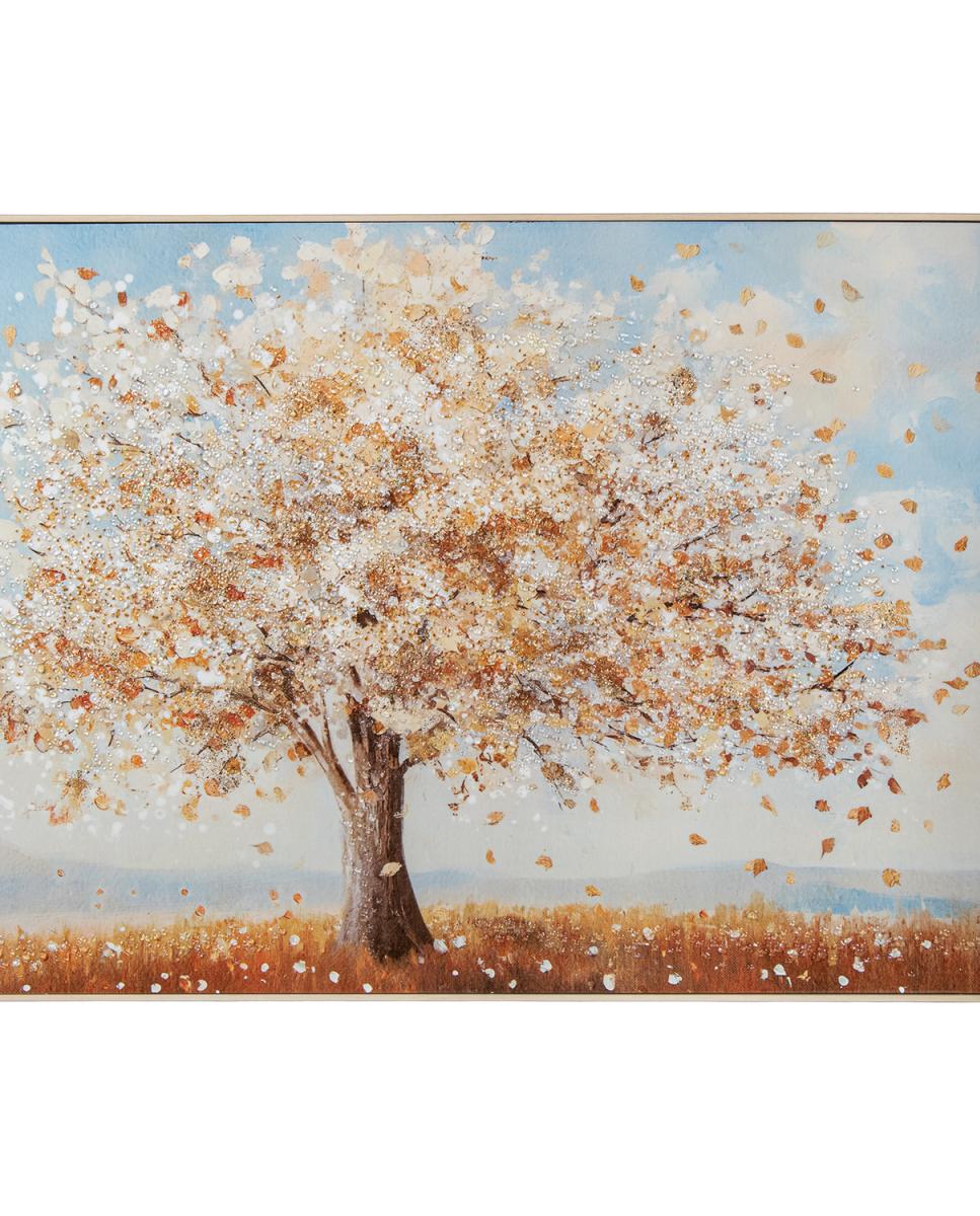 Imagen 0 de Cuadro lienzo acrilico arbol