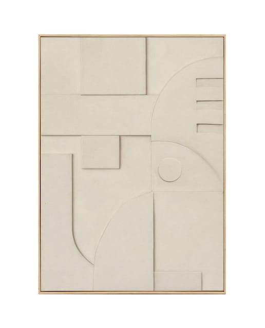 Imagen 0 de Cuadro lienzo relieve abstracto