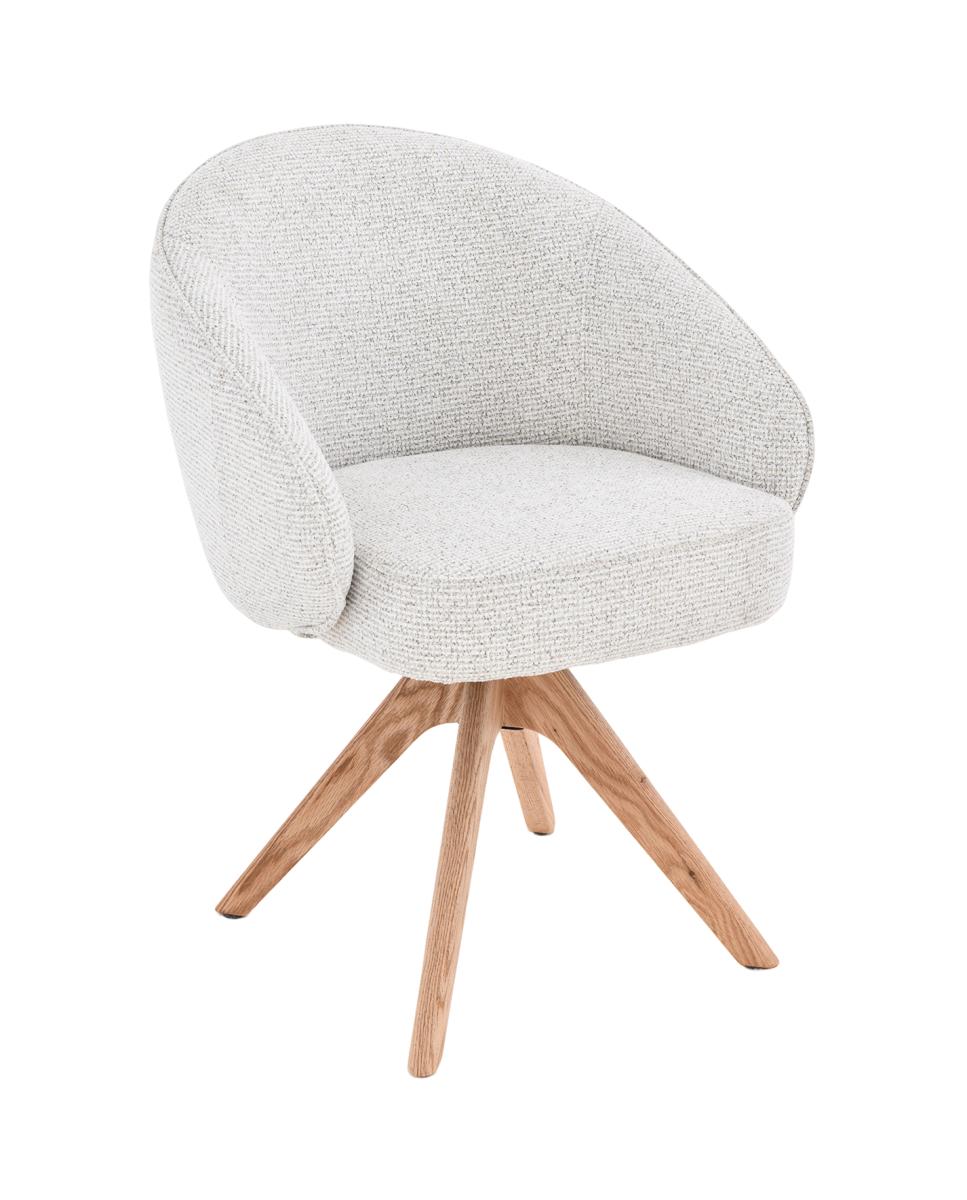 Imagen 0 de Sillon giratorio madera tela