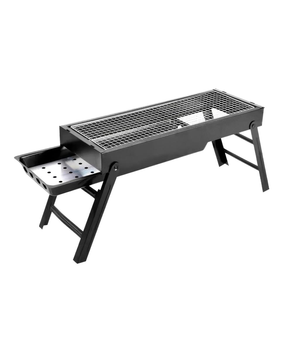 Imagen 0 de Barbacoa portátil de carbón YF-60 con diseño plegable, bandeja deslizante y ventilación optimizada para una cocción uniforme y eficiente.