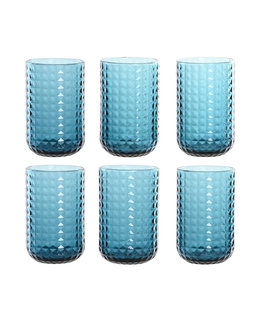 Imagen 0 de Vaso set 6 cristal 8x8x13 420m