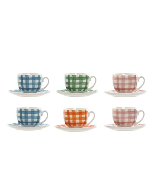 Imagen 0 de Cafe set 6 porcelana 11x8,7x6,