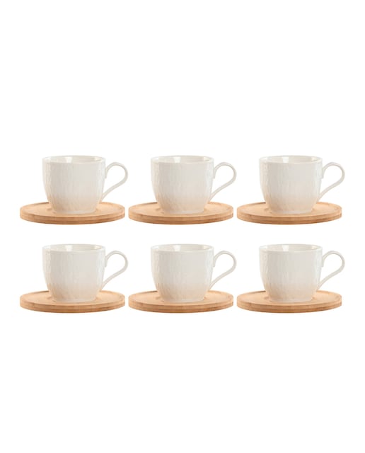 Imagen 0 de Cafe set 6 porcelana bambu 11x