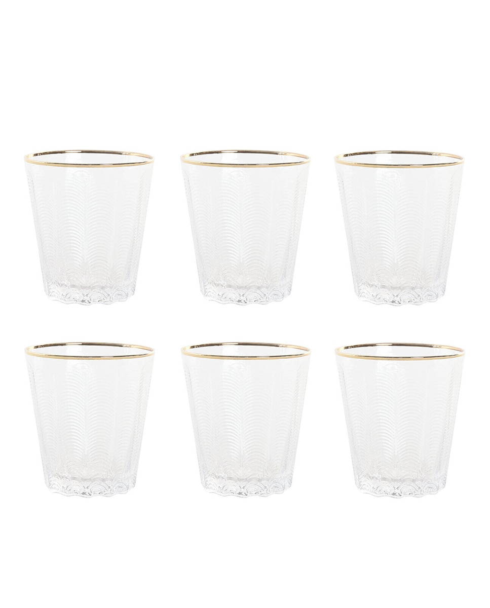 Imagen 0 de Vaso set 6 cristal 9x9x10,5 35