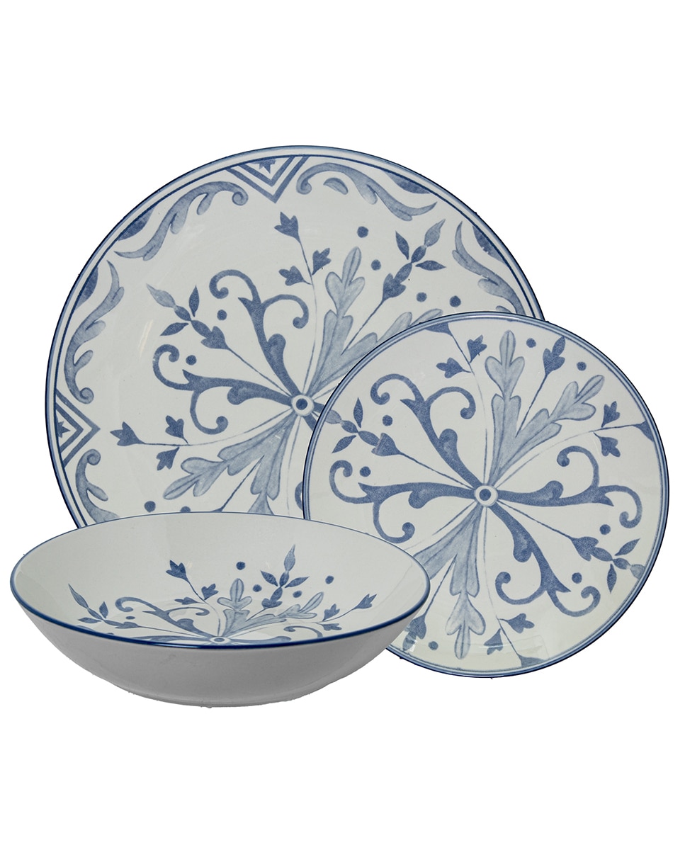 Imagen 0 de Vajilla 18 pzs porcelana decor
