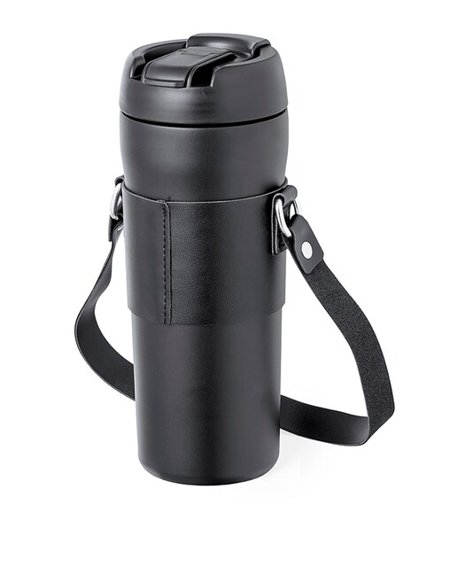 Imagen 0 de Bidón térmico de 700 ml de capacidad en acero inox de doble pared. Con tapón a rosca, dosificador y boquilla para pajita.