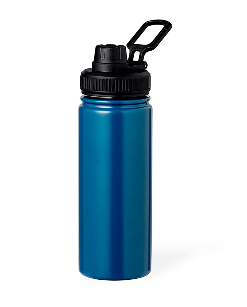 Imagen 0 de Bidón térmico de acero inox con doble pared y 550 ml de capacidad. Incluye tapa de cierre a rosca, con dosificador y asa.