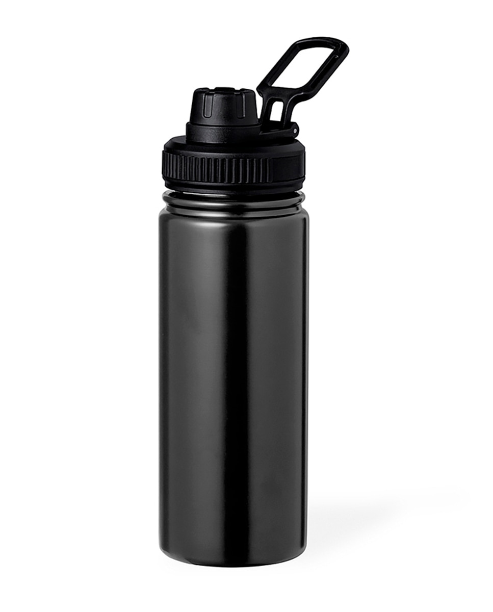 Imagen 0 de Bidón térmico de acero inox con doble pared y 550 ml de capacidad. Incluye tapa de cierre a rosca, con dosificador y asa.