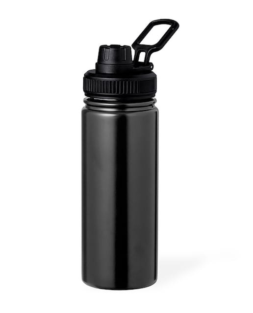 Imagen 0 de Bidón térmico de acero inox con doble pared y 550 ml de capacidad. Incluye tapa de cierre a rosca, con dosificador y asa.